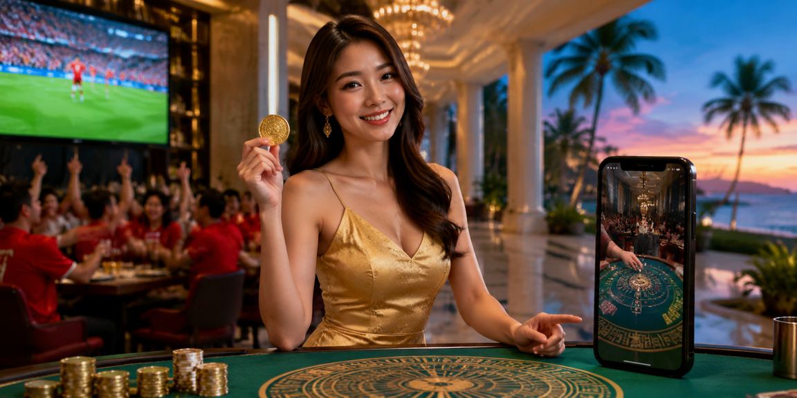 Người dùng Hà Nội tham gia bàn Baccarat trực tuyến trên điện thoại tại quán cà phê