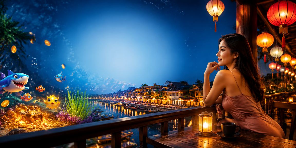 Cảnh phố cổ Hội An về đêm gợi liên tưởng đến văn hóa giải trí casino tại Việt Nam